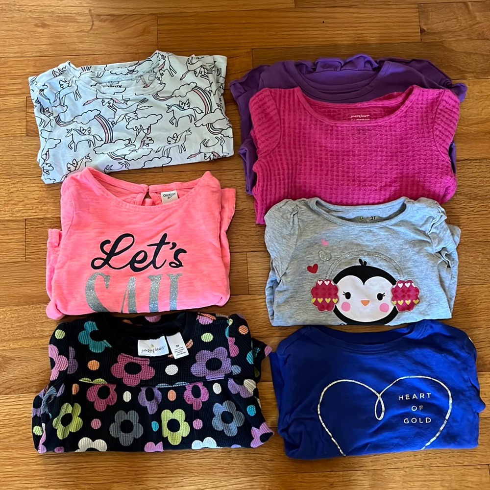 2T long sleeve shirt lot